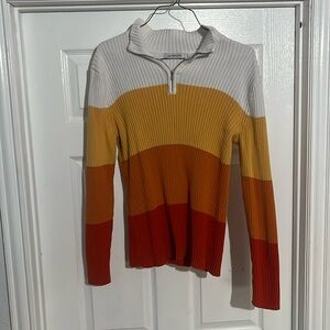Quarter zip gradient jacket